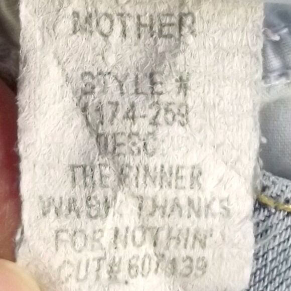 MOTHER Jeans, 25, Destroyed, The Sinner/Thanks for Nothin', Light Blue Ankle - Picture 14 of 16